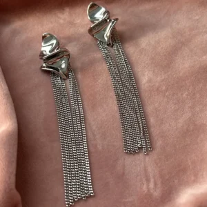 Серьги «Абстракция с цепями»