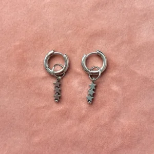 Подвеска из звездочек гематита