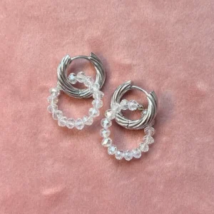 Подвеска колечко из хрусталя