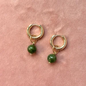 Подвеска из тонированного кварца (зеленый мох)