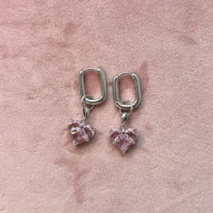 Подвеска сердце розовое