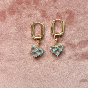 Подвеска сердце голубое