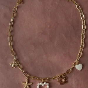 Колье из коллекции Sharm bar. Жемчужное сердце