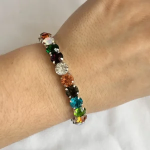 Браслет из цветного стекла