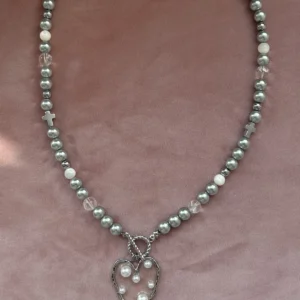 Колье Серебряное сердце