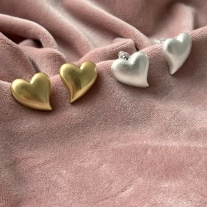 Серьги Сердце Винтаж