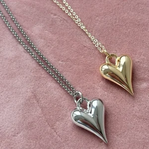 Подвеска на цепочке Сердце вытянутое