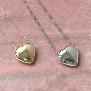 Подвеска на цепочке Сердце дутое крупное