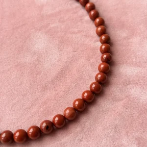 Колье из кирпичной яшмы. Коллекция LinkLab