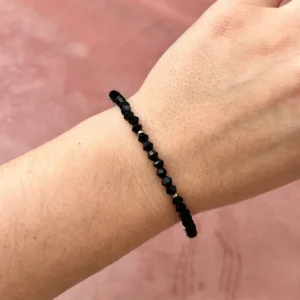 Браслет из черного хрусталя