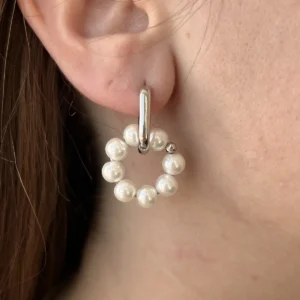 Подвеска колечко из жемчуга майорка