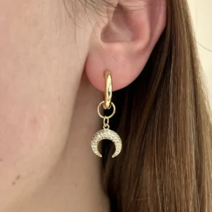 Подвеска Лунница со стразами