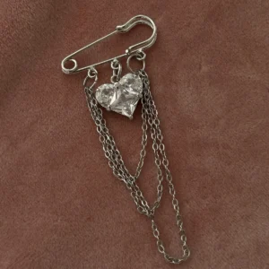 Булавка Прозрачное сердце