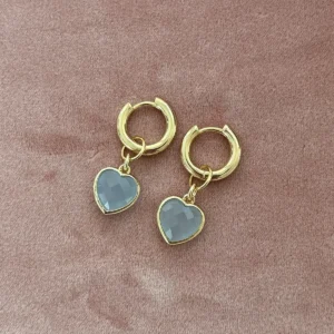 Подвеска Сердце из тонированного кварца