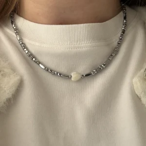 Колье Сердце в серебре