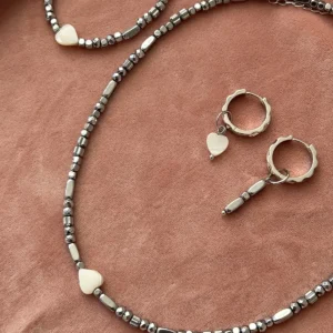 Комплект Сердце в серебре