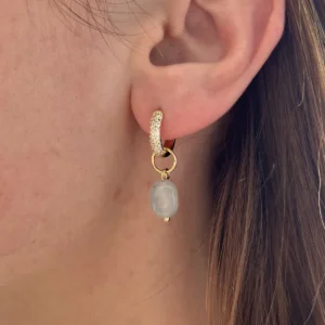 Подвеска Голубой тонированный кварц