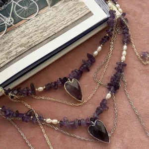 Колье Аметистовые сны"