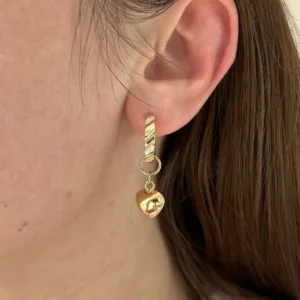 Подвеска дутое сердце