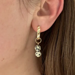 Подвеска из далматиновой яшмы