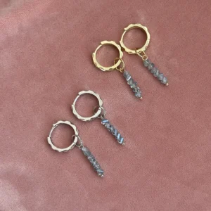 Подвеска из ювелирного стекла (голубого)