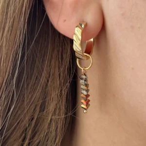 Подвеска из стекла с коричневым оттенком